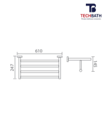 Giá Treo Khăn Giàn T1309.01 - Ảnh 2